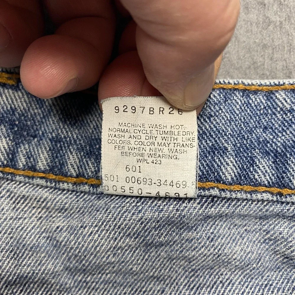 VTG Levis 550 Jeans Mens 36x34 Blue Relaxed Tapered Denim Stone Wash USA 90s‎